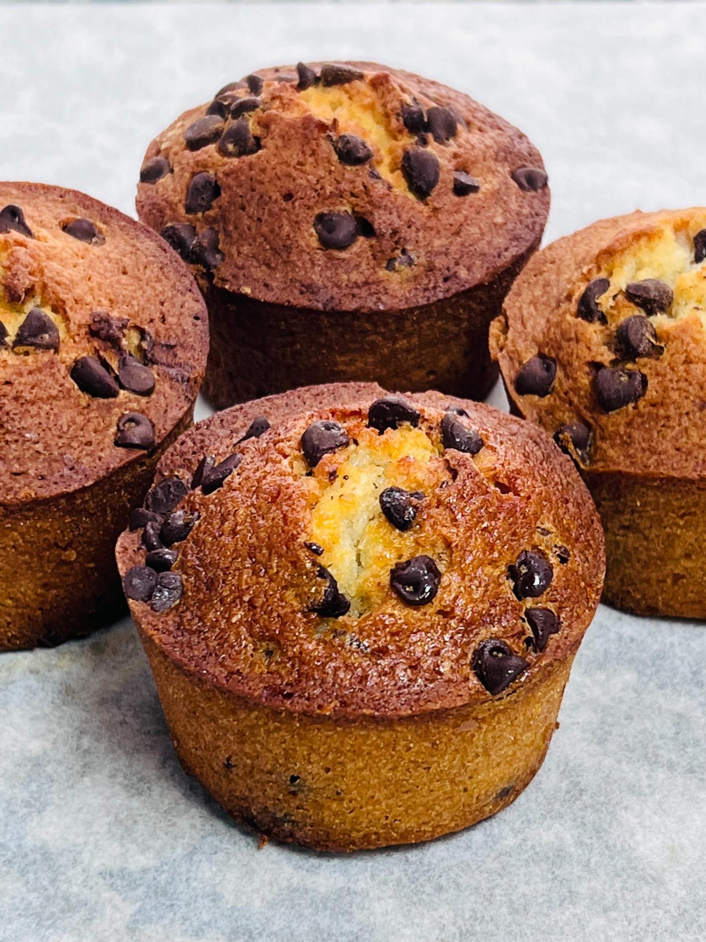 Financier aux pépites de chocolat et noix de coco